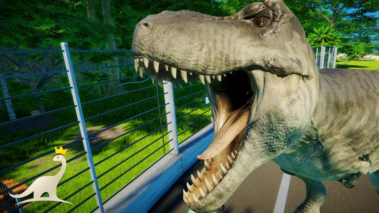 Jurassic Park T-Rex Paddock Build! | Prehistoric Kingdom Park Build (Alpha)