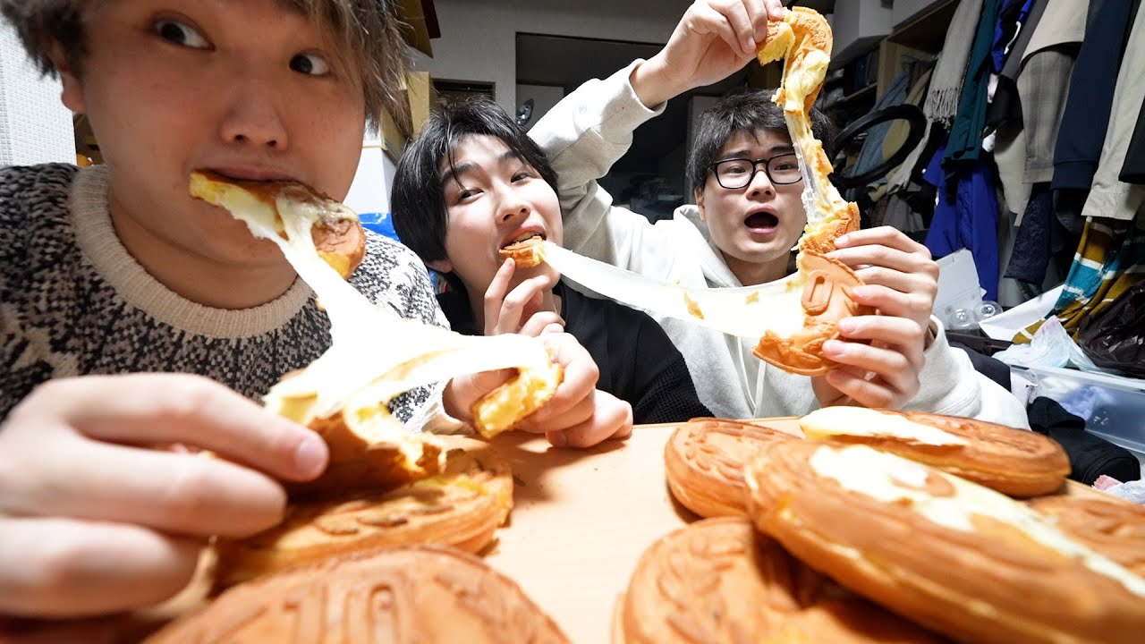 弟が10円パン買い占めて家がパニックに。。【大食い】