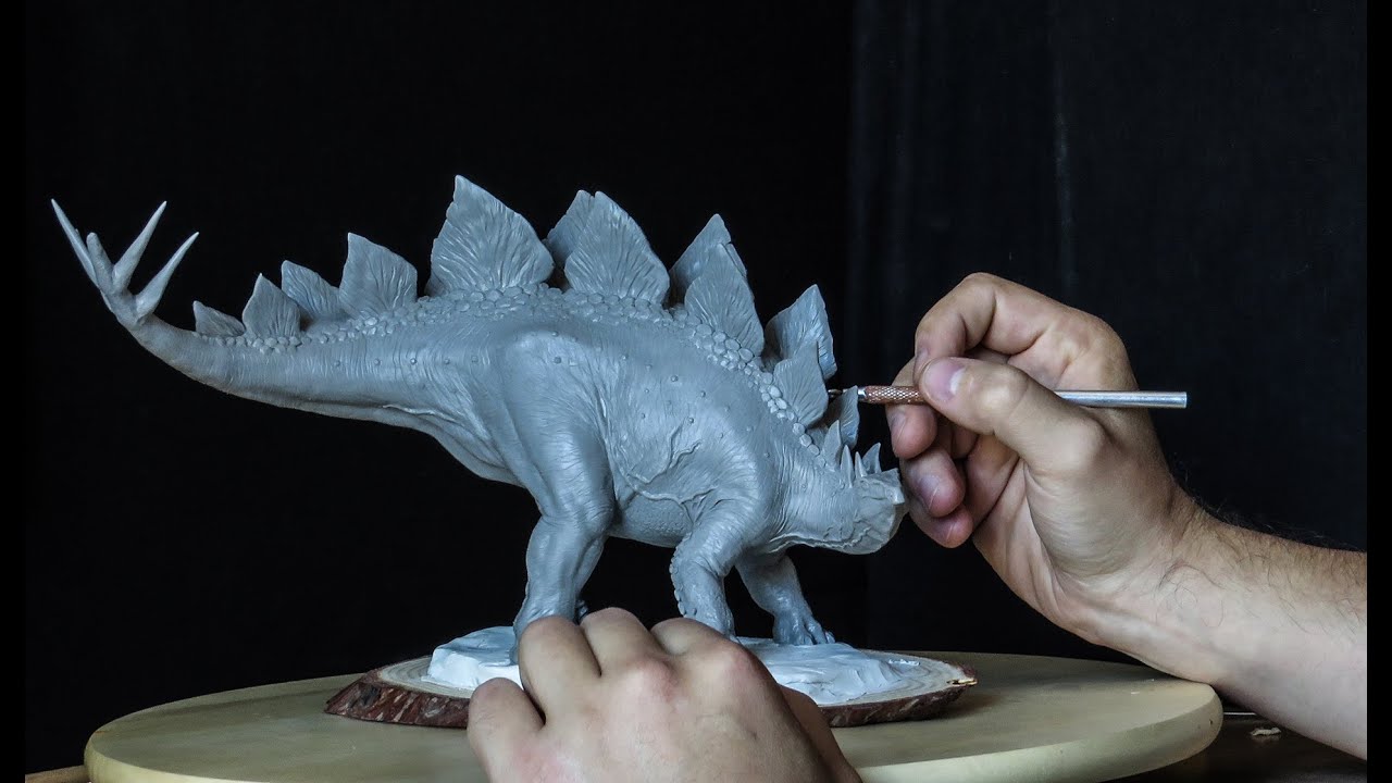 Sculpting Stegosaurus / стегозавр / лепка динозавра