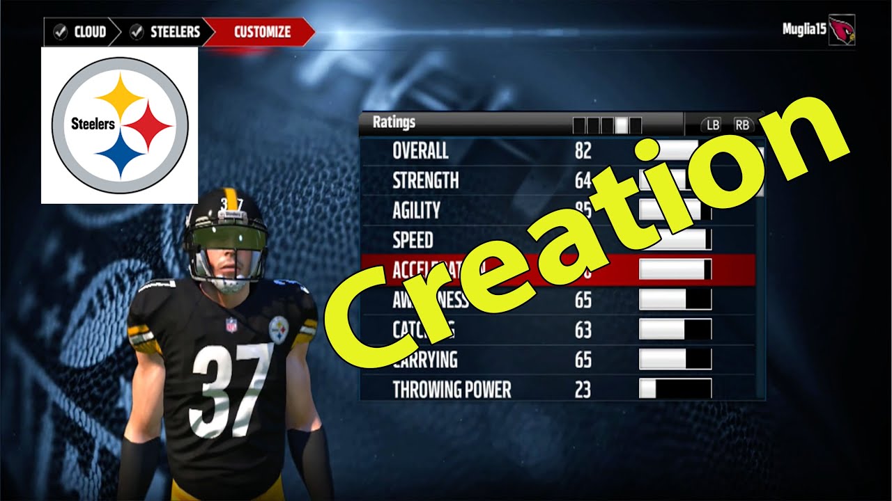 Madden 16 Career Mode: Creation of a new Cornerback
