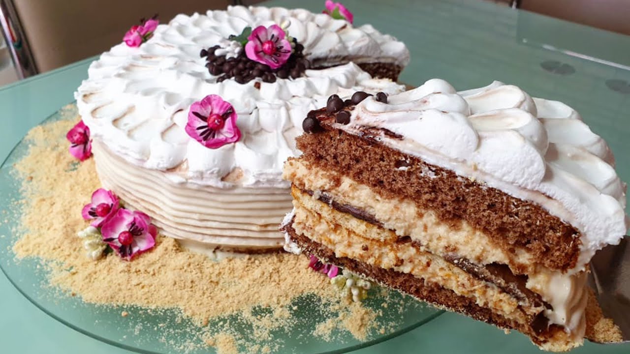 Torta më e lehtë e thjesht për pregaditje /dekorohet vetëm me lugë