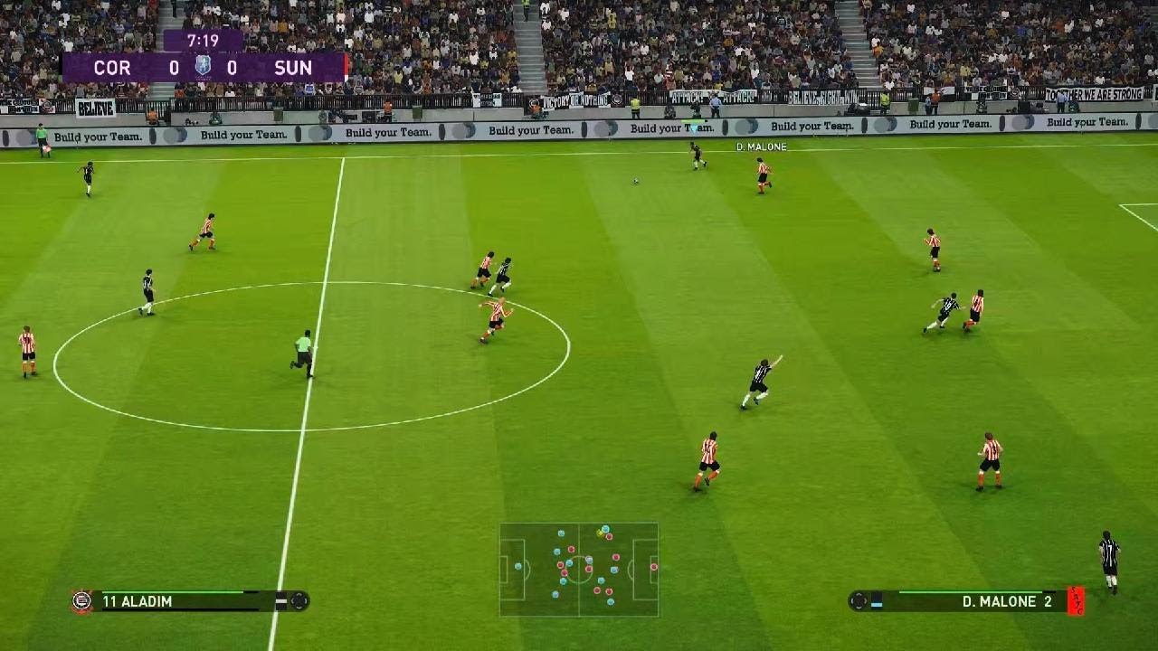 Corinthians 73 x Sunderland 73 PES 2020