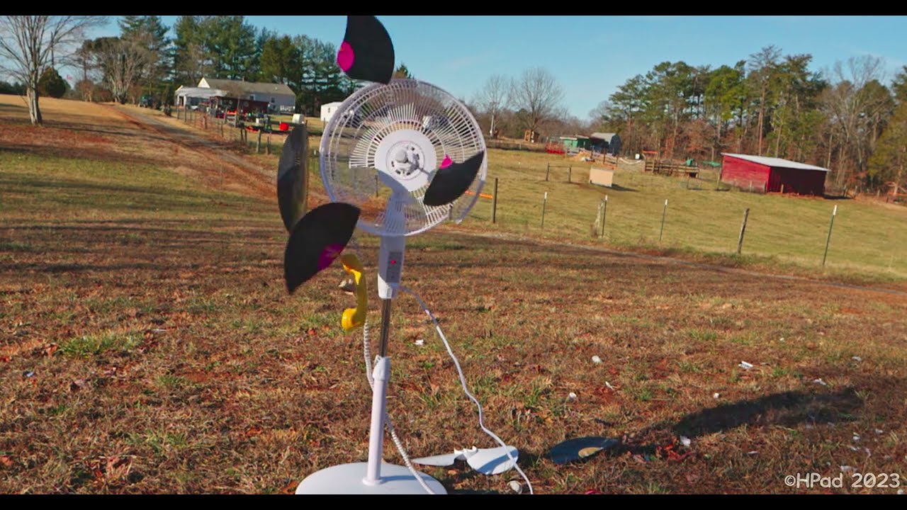 Air Monster Stand Fan Destruction