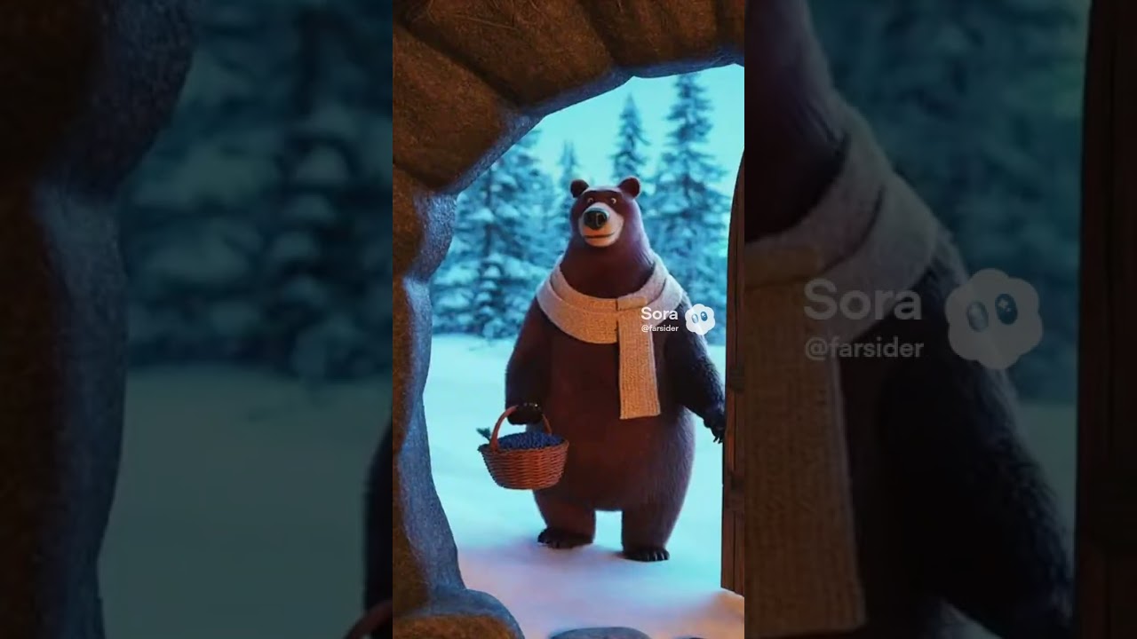 Bear's hibernation ruined in 3 seconds 