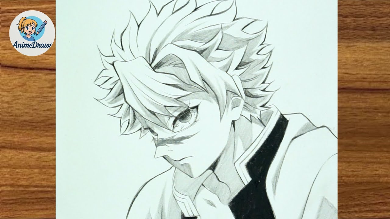 How to Draw Sanemi from Demon Slayer || Easy Anime Drawing || Pencil Sketch Art