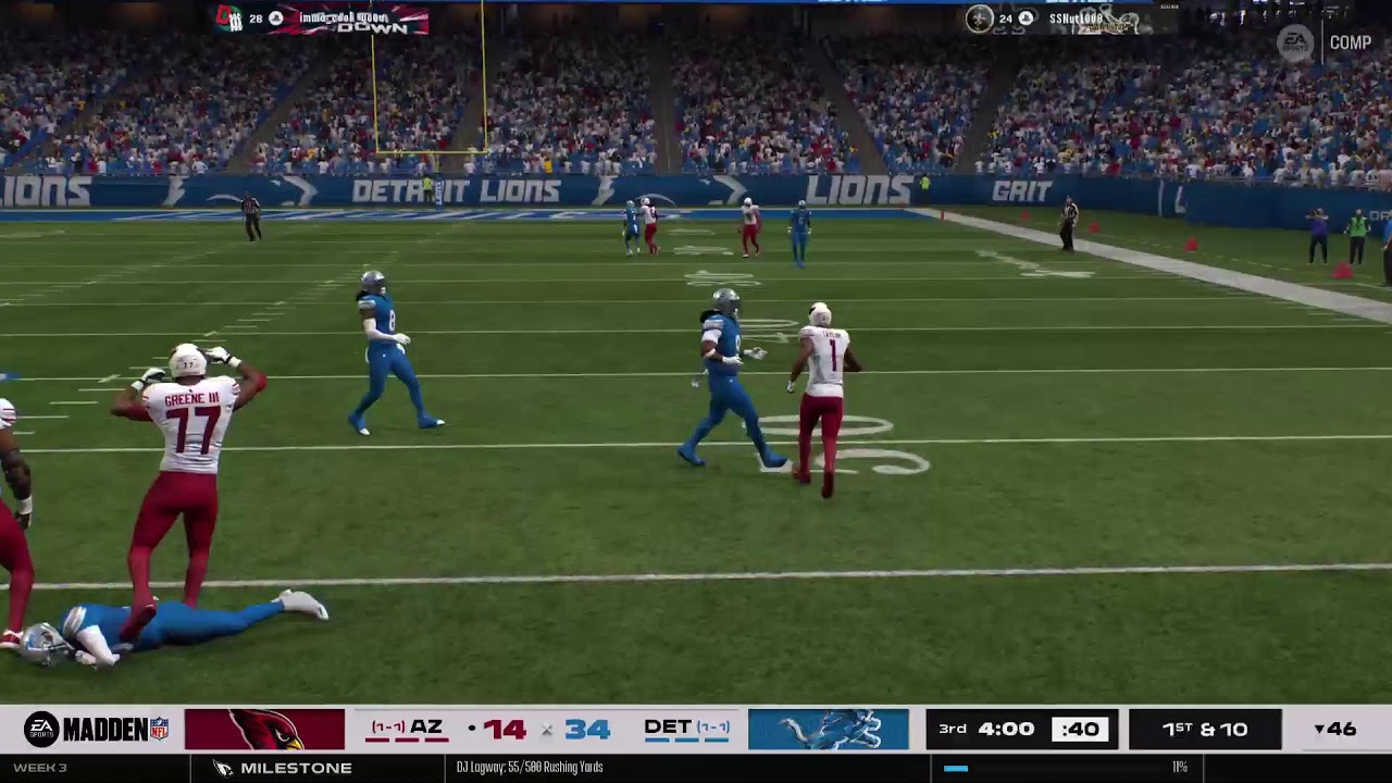 Cardinals vs Lions