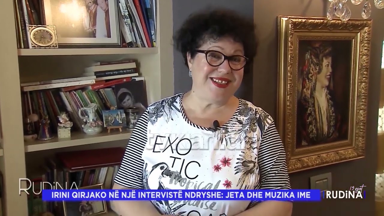 Irini Qirjako në një intervistë ndryshe! Kamera e “Rudina” hyn në shtëpinë e këngëtares