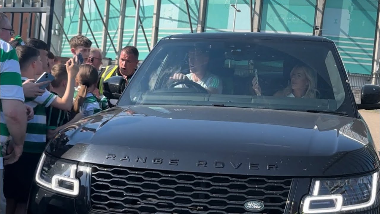 JOE HART,PALMA,IDAH,FORREST LEAVING CELTIC PARK AFTER THE LAST GAME OF THE SEASON!!!