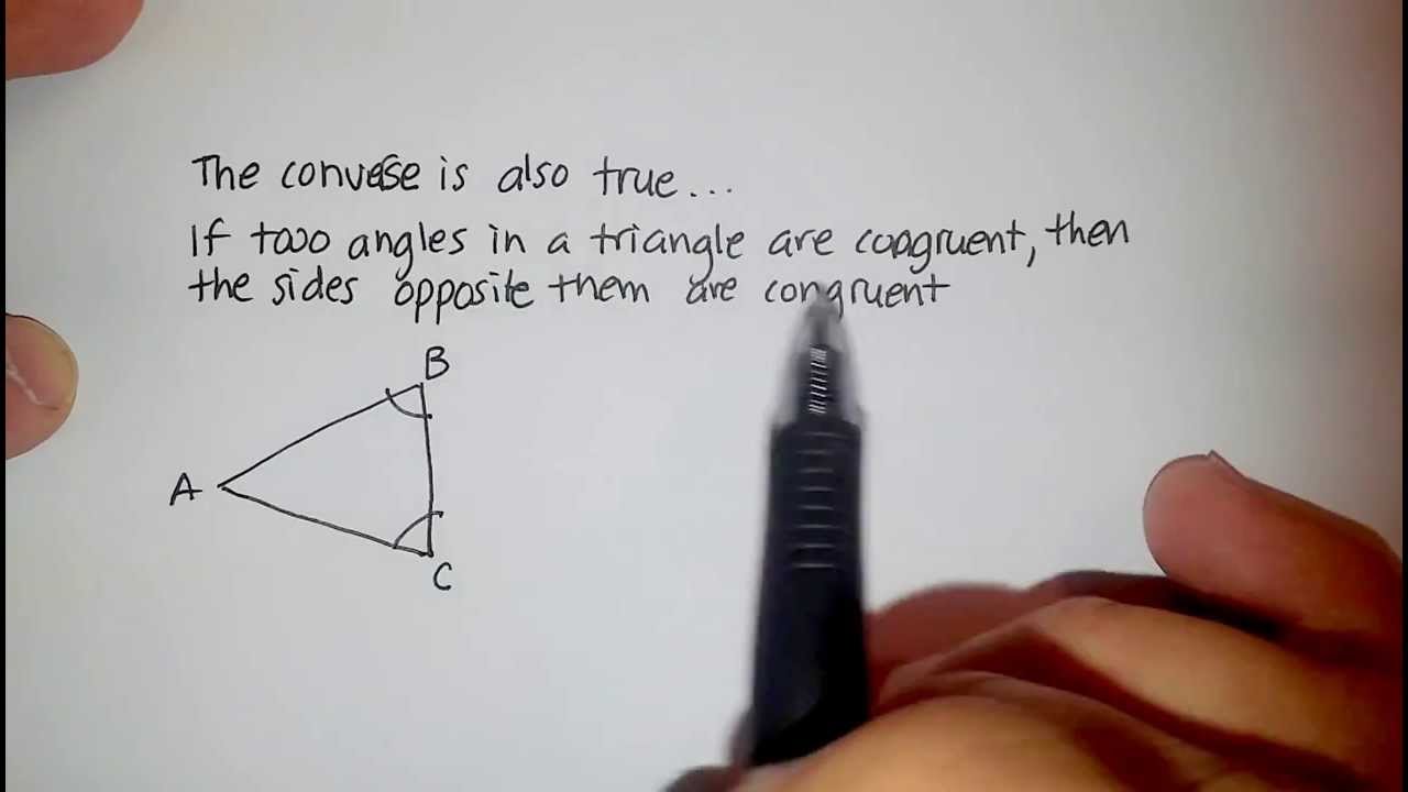 Proving Triangles are Congruent: Base Angle Theorem