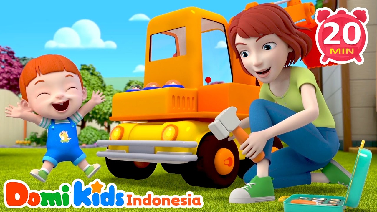Boo Boo Car Lagu Anak Seru 🚑| Domi Kids Kumpulan Lagu Pesta Anak-anak