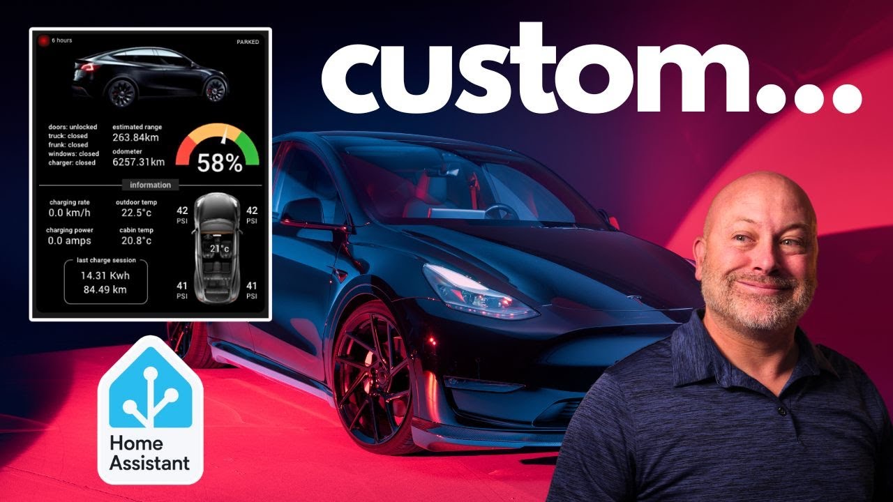 Пользовательская карта приборной панели Tesla Home Assistant!