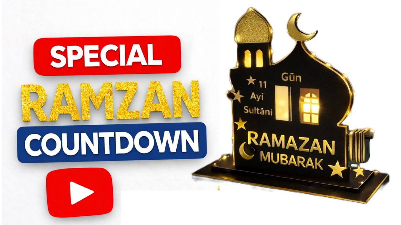 Handmade Ramadan Calendar - Handmade Ramadan Decor - Ramadan Craft - DIY Ramadan Mubarak Decor