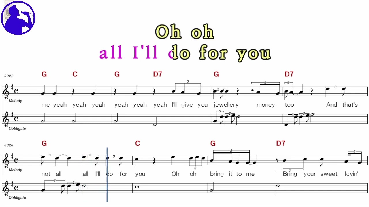 Animals-Bring it on home to me karaoke sheet music,MR for players,chord,chorus,Lyrics (Ye karaoke)