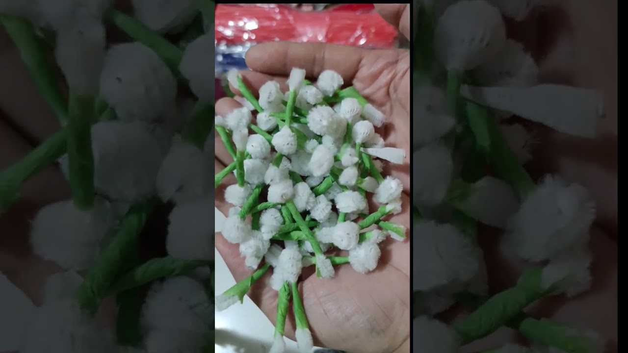 HOW TO MAKE  DIY. BOUQUET FILLERS USING FUZZY WIRE.#diy #craftideas #fillers #wirecraft #lolacrafter