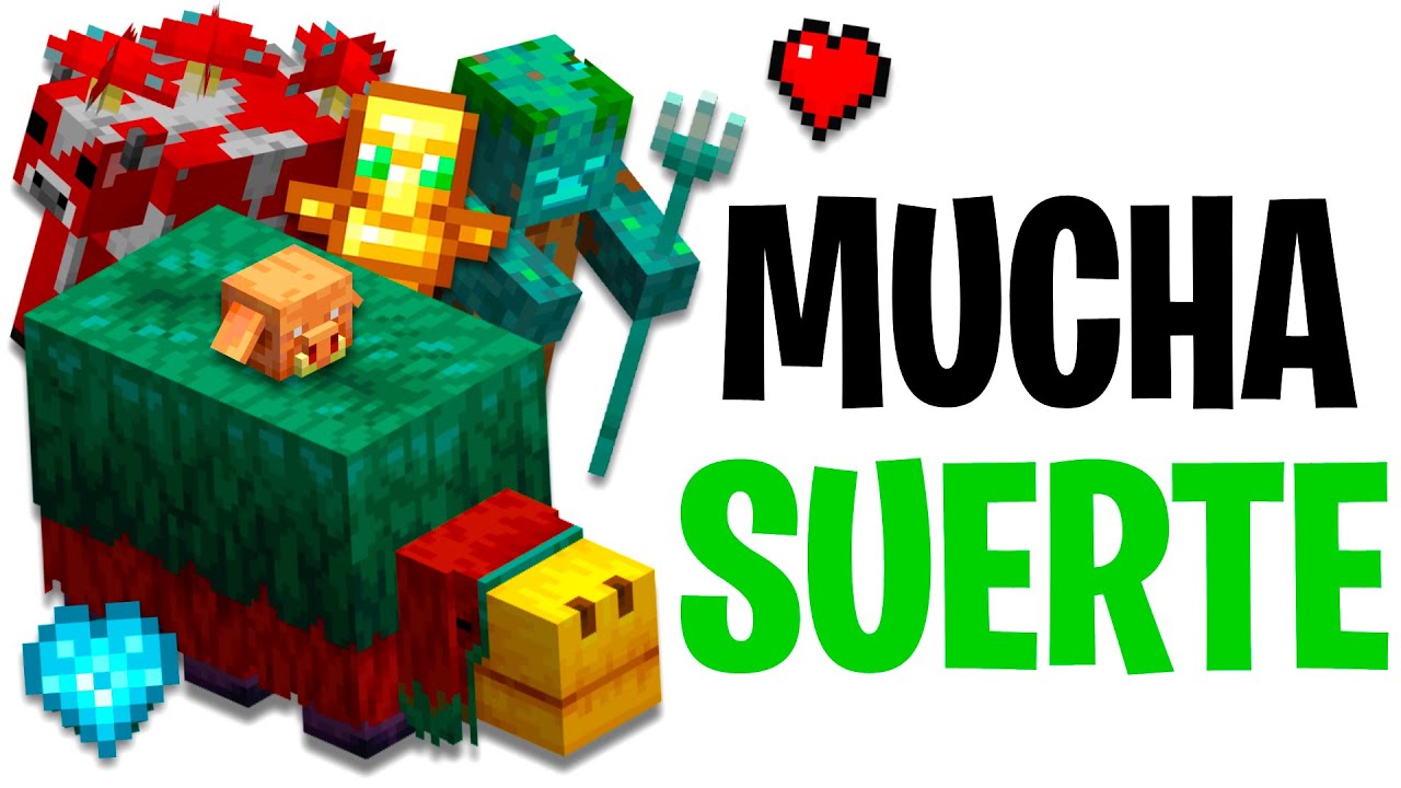 26 MOMENTOS de BUENA SUERTE en Minecraft que te HAN PASADO