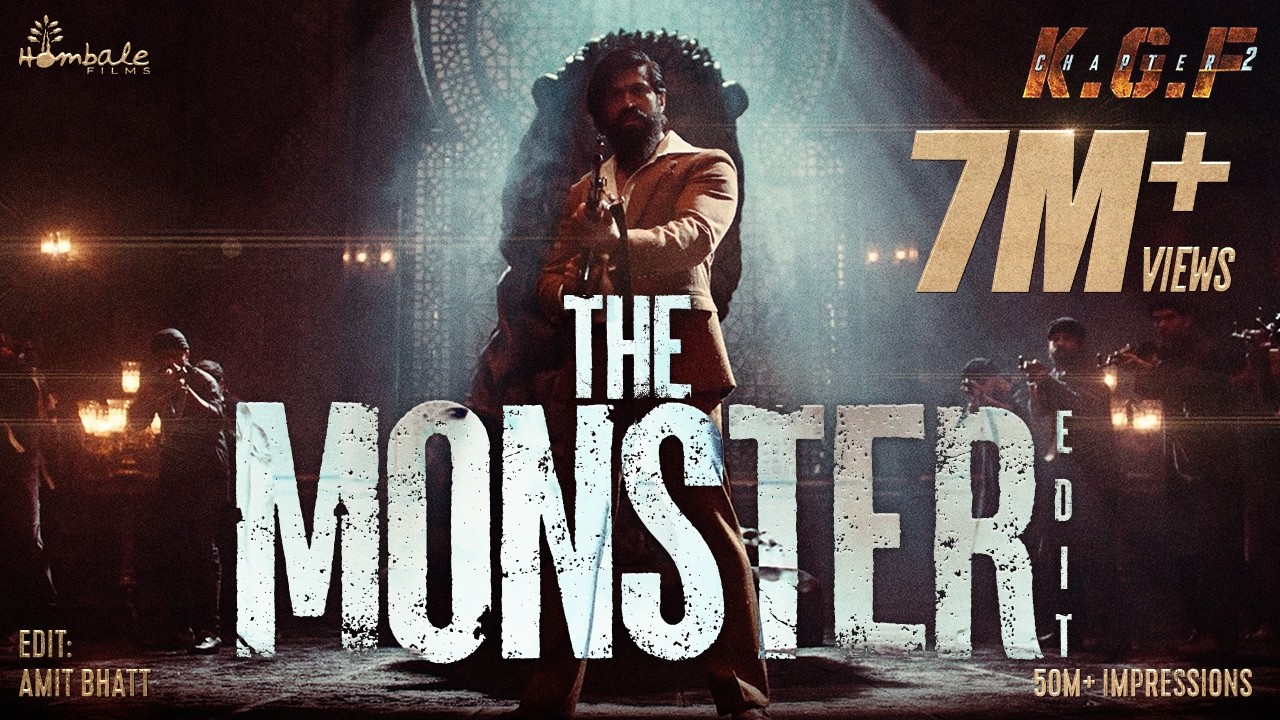 The Monster Song (Edit) KGF - Amit Bhatt | Yash | Ravi Basrur | Prashanth Neel | @HombaleFilms