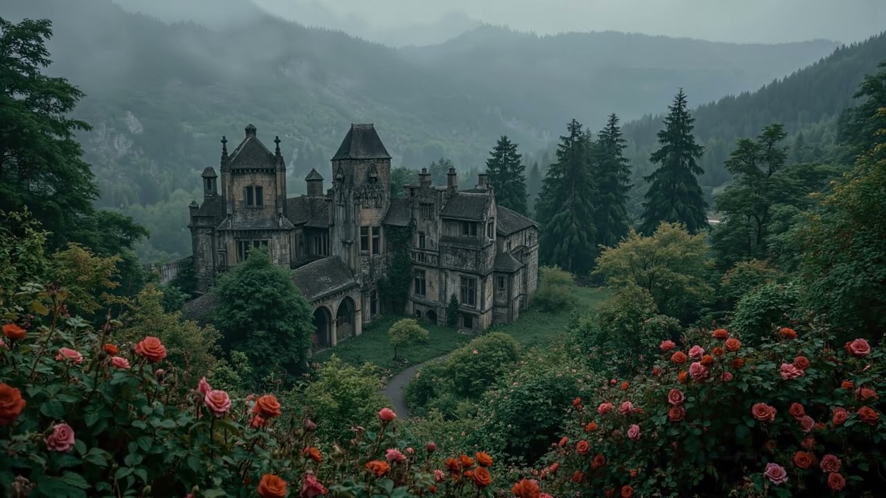 Quiet Stone Castle in a Spring Forest | Dark Academia Ambience for Reading & Focus