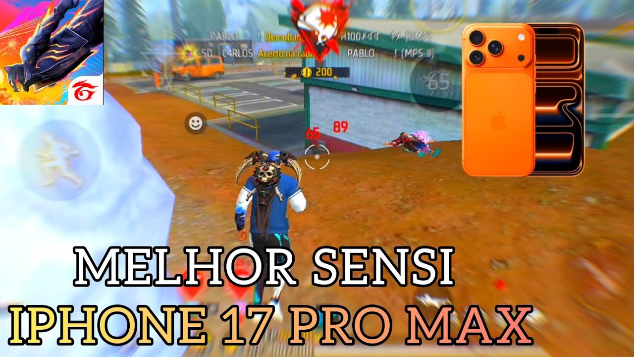 MELHOR SENSIBILIDADE IPHONE 17 PRO MAX NOVA ATUALIZAÇÃO FREE FIRE 2026