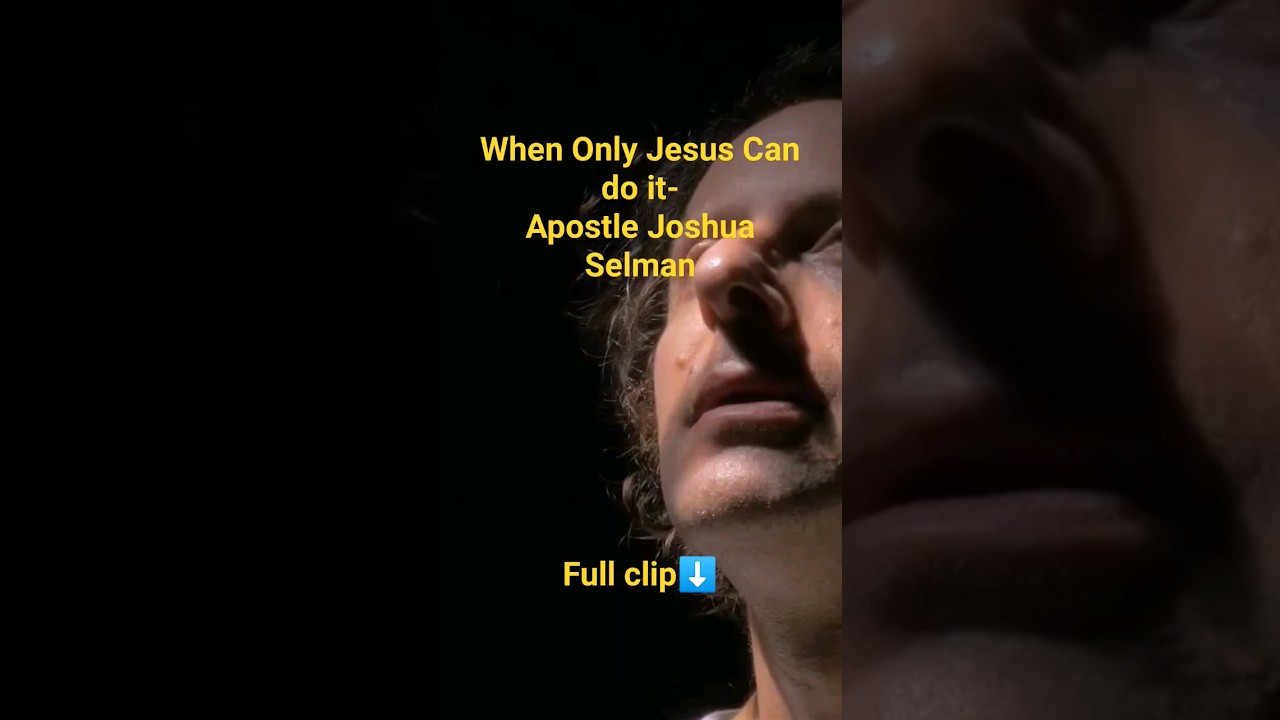 When Only Jesus can Help you #apostlejoshuaselman #koinoniaglobal #onlinesermon