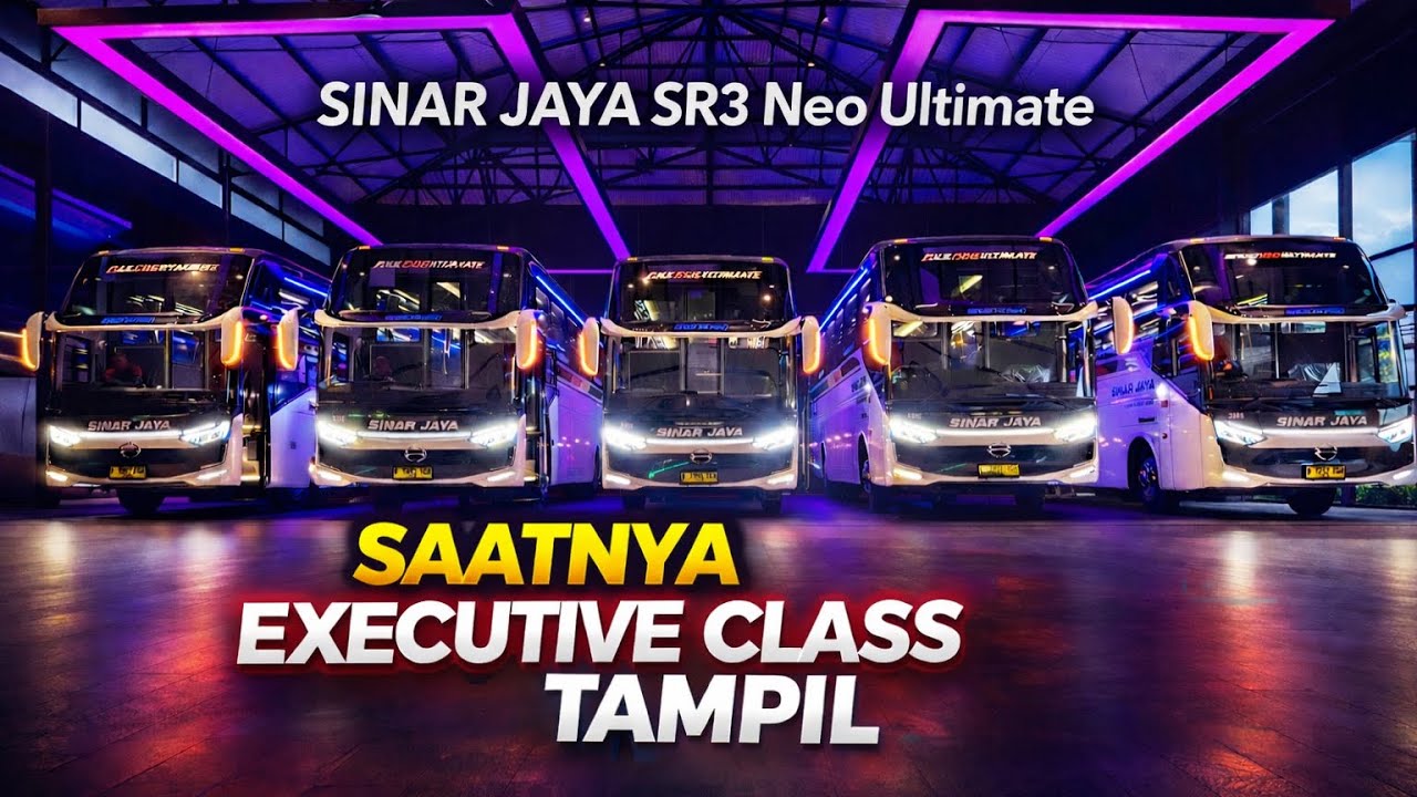 RESMI NAIK KASTA ‼️ SINAR JAYA SR3 Neo Ultimate EXECUTIVE CLASS Hino RN 285 Rilis Dari Laksana Bus