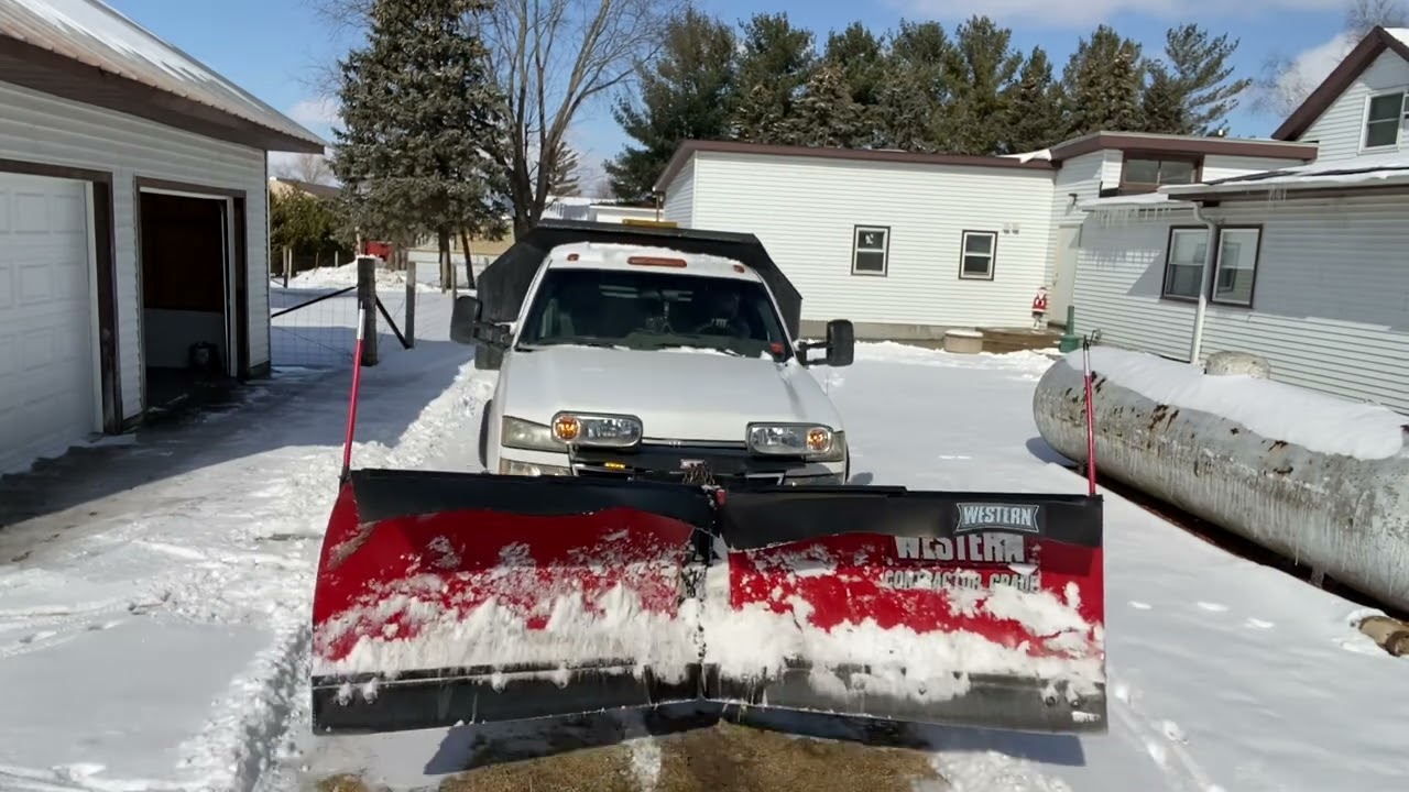 Plowing snow with Western MVP Plus