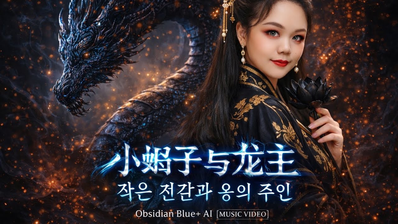 《小蝎子与龙主 / 작은 전갈과 용의 주인》by.Obsidian Blue+ AI ( lyric video  ) 