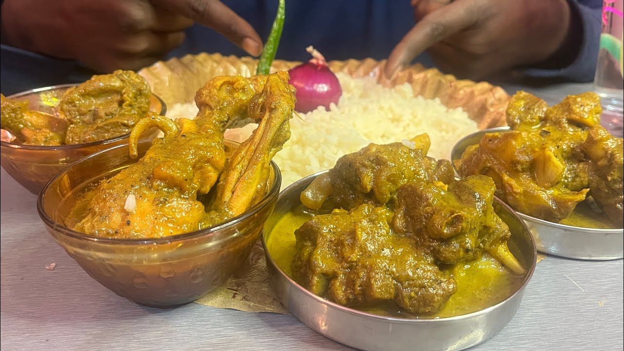 Chicken curry and mutton curry video #muttoncurry #village desi food 