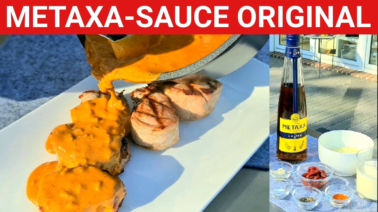 🔥 GRILLBLITZ: Metaxasauce Original, Schweinefilet mit Sauce vom Grill für Gyros vom Griechen Rezept