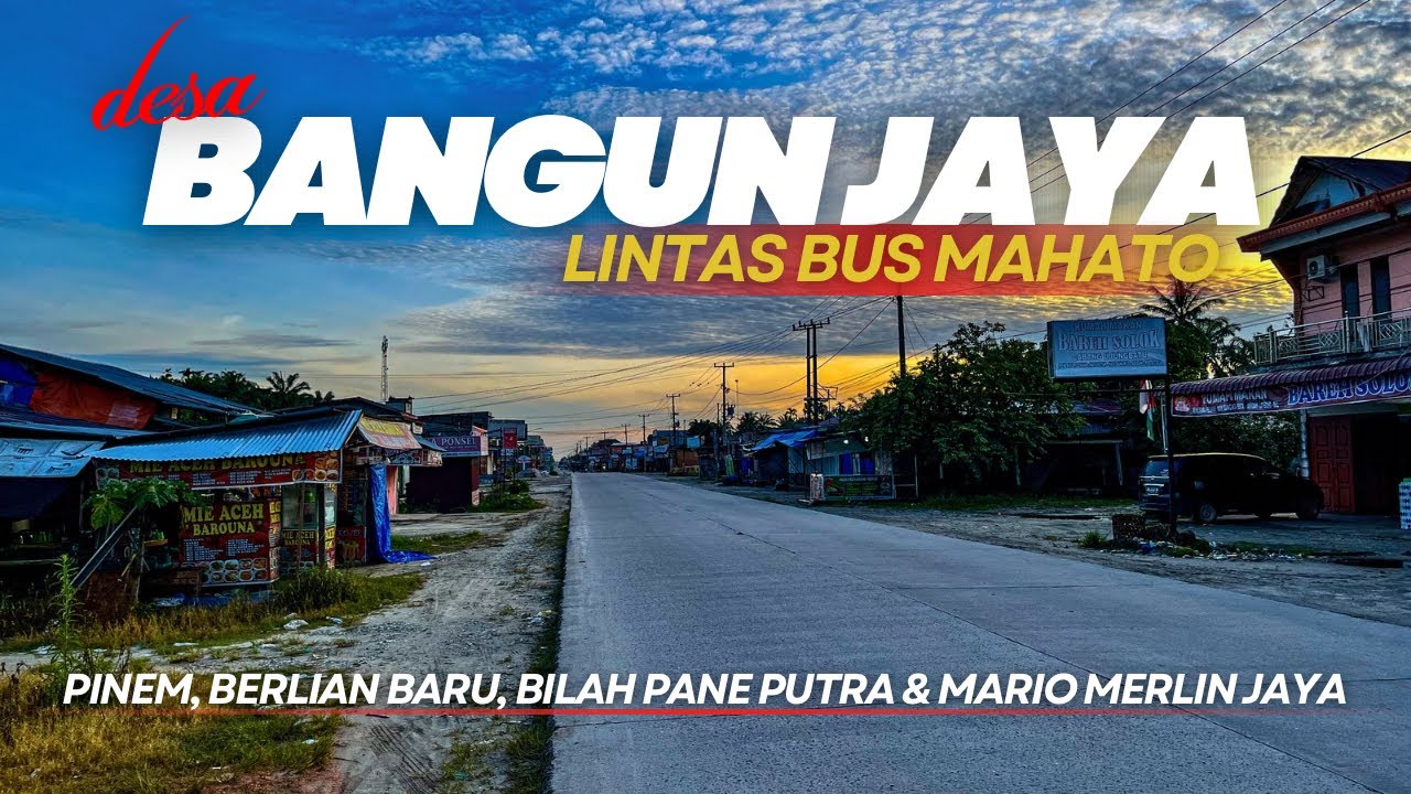 MELIHAT DESA BANGUN JAYA | 4 PO BUS ADA DISINI!
