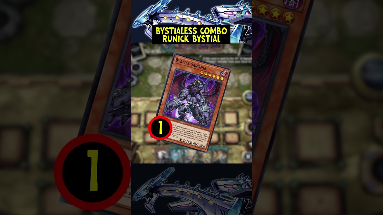 BYSTIALESS COMBO RUNICK BYSTIAL #foryou #yugioh #yugiohmasterduel