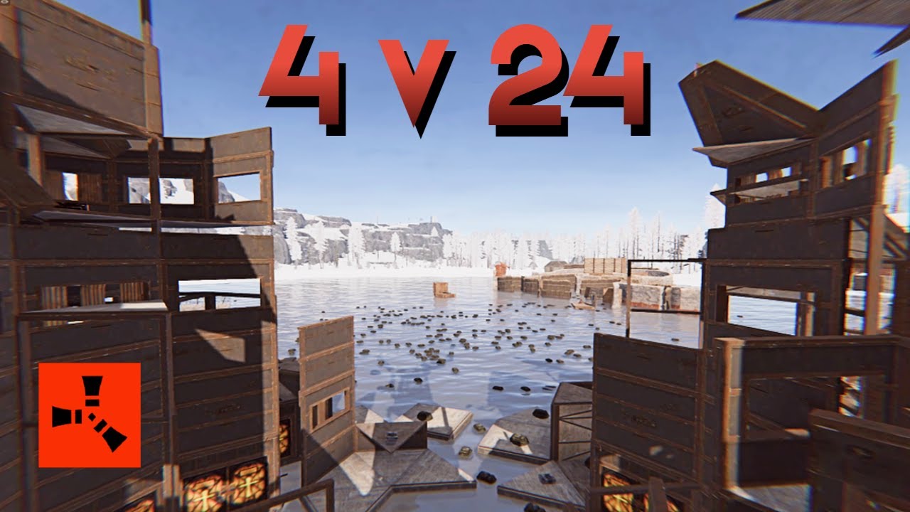 DEFENDING a 4v24 MERGE | Vital Rust
