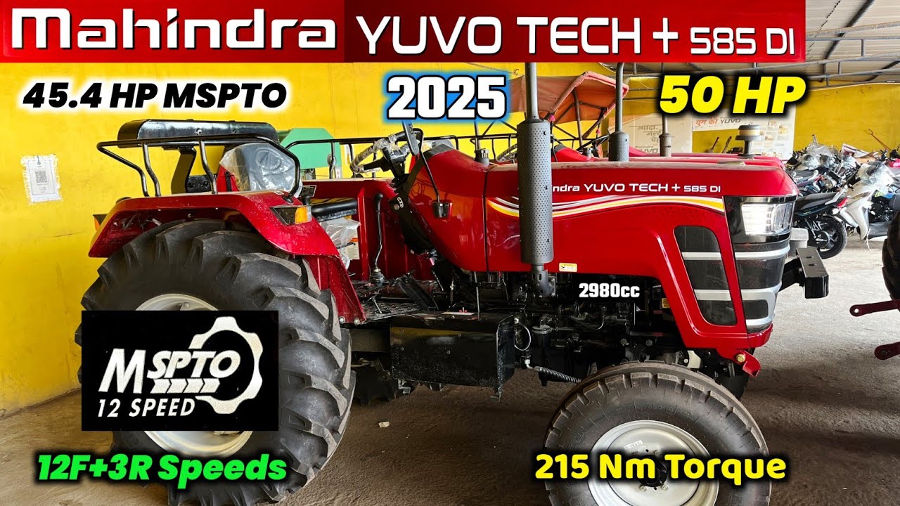 Mahindra Yuvo Tech+ 585 DI 2025 New Model | Mahindra Yuvo Tech 585 DI review | Mahindra 585 DI 2025