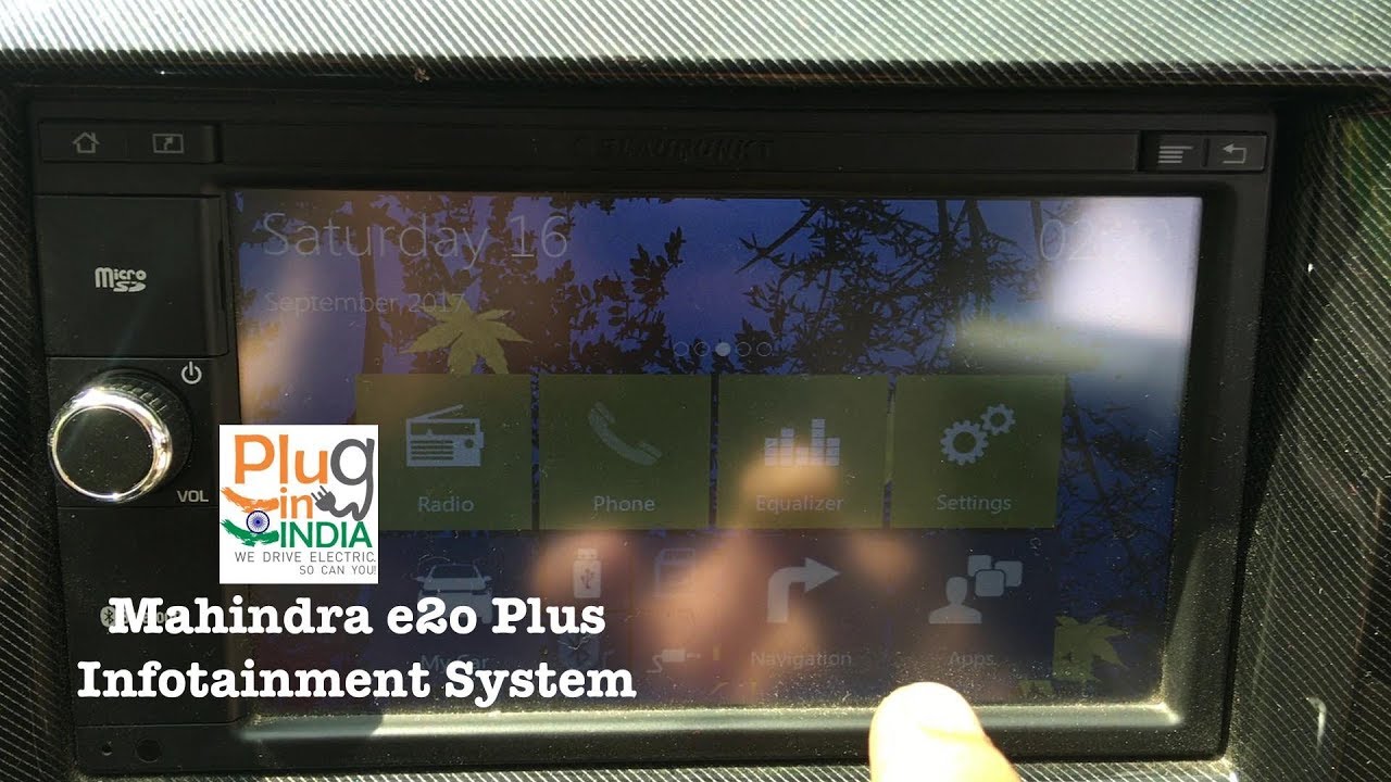 Информационно-развлекательная система Mahindra e2o Plus