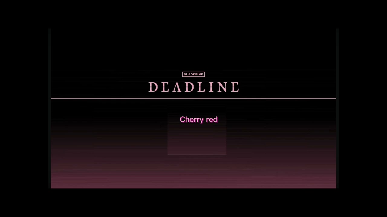 BLACKPINK - JENNIE (CHERRY RED) ( OFFICIAL AUDIO) FANMADE #blackpink #3rdMINIIALBUM #CHERRY RED #YG