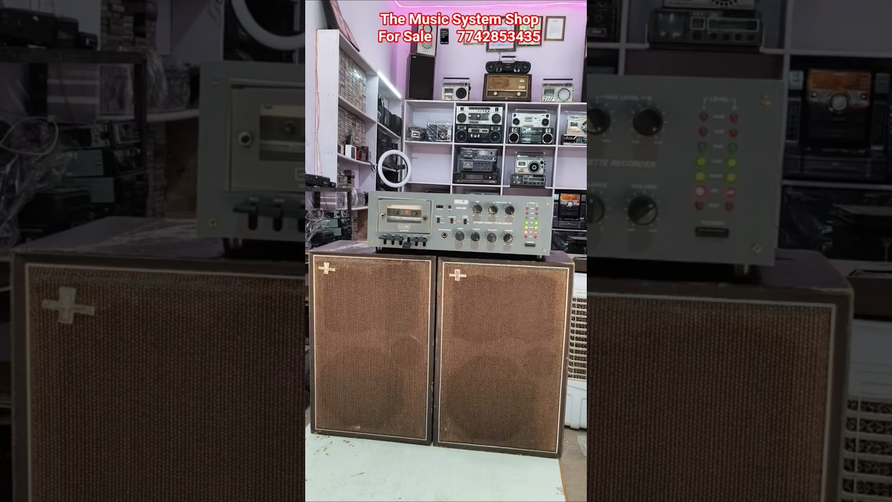 Ahuja 4040sm Stereo Cassette Recording Deck Play Philips Hi-fi International Speaker System 😱 #ahuja