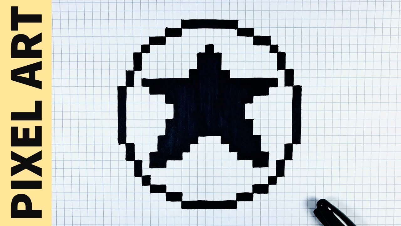 Come disegnare Logo Converse Pixel Art | How to draw logo Converse pixelart