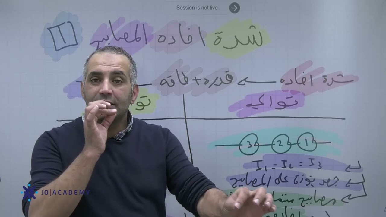 اضاءه المصابيح في التوالي و التوازي الجزء الأول #الفيزياء #الاستاذ_ثائر_ابو_لبده #جو_اكاديمي 