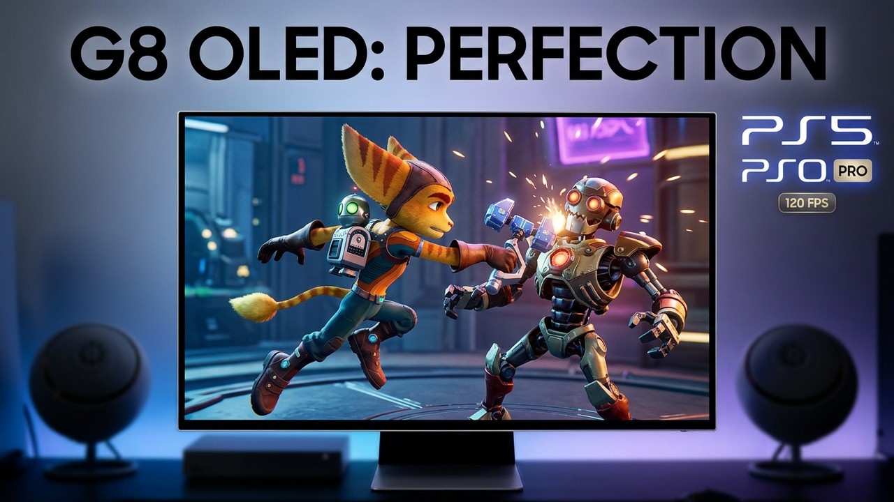 SAMSUNG 32'' Odyssey QD OLED G8 G81SF Gaming Monitor + PS5 PRO Gameplay Ratchet and Clank Rift Apart