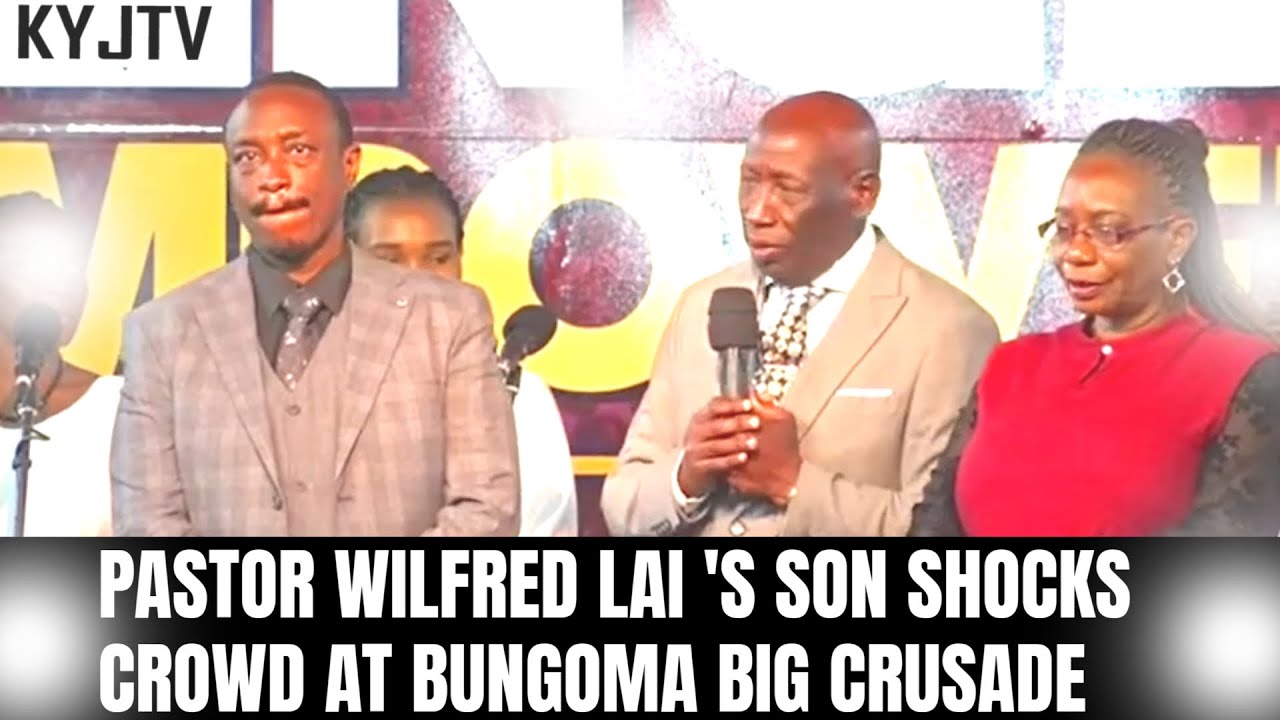 PASTOR WILFRED LAI UNTOLD SECRET REVEALED AS HE INTRODUCES FAMILY AT BUNGOMA BIG CRUSADE
