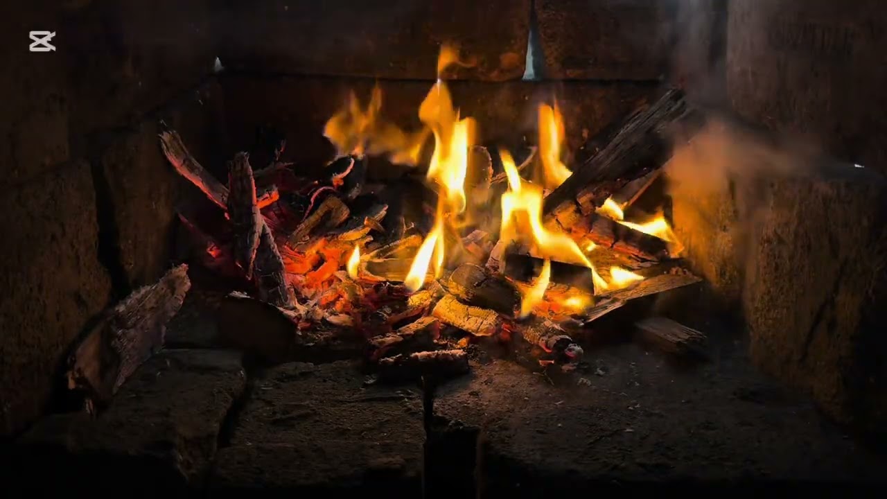 Real Fireplace Crackling Sounds 🔥 | Natural Wood Fire for Relaxation, Sleep & Focus
