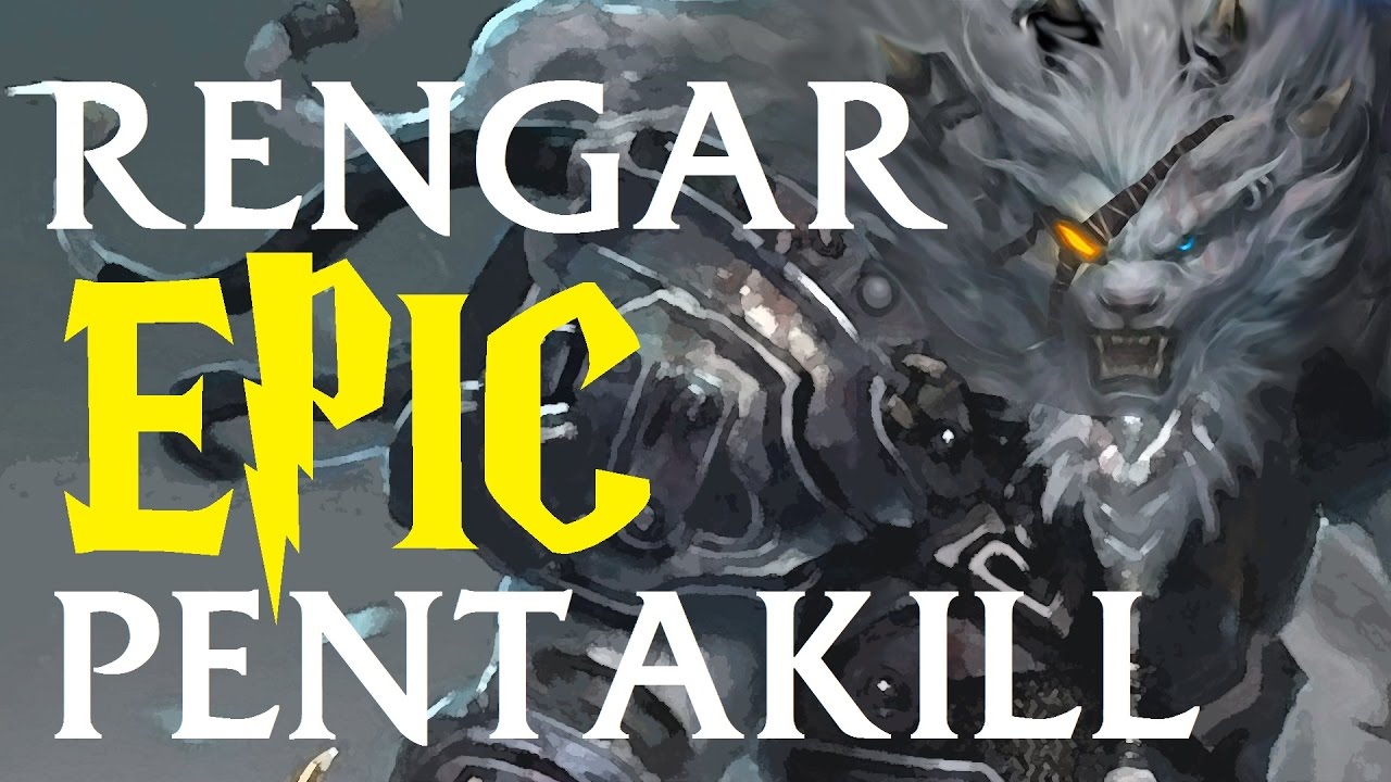 RENGAR EPIC PENTAKILL 1v5! The Pridestalker Hunts them All!
