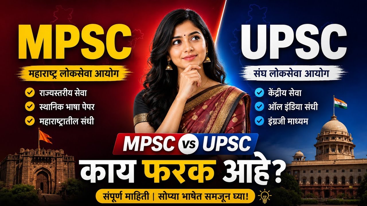 MPSC Vs UPSC Full Information (Marathi)