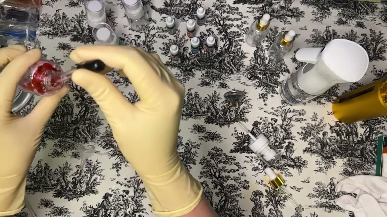 ASMR Latex surgical gloves / Water sprayers & Glass pipette / Droppers (NO Talking)
