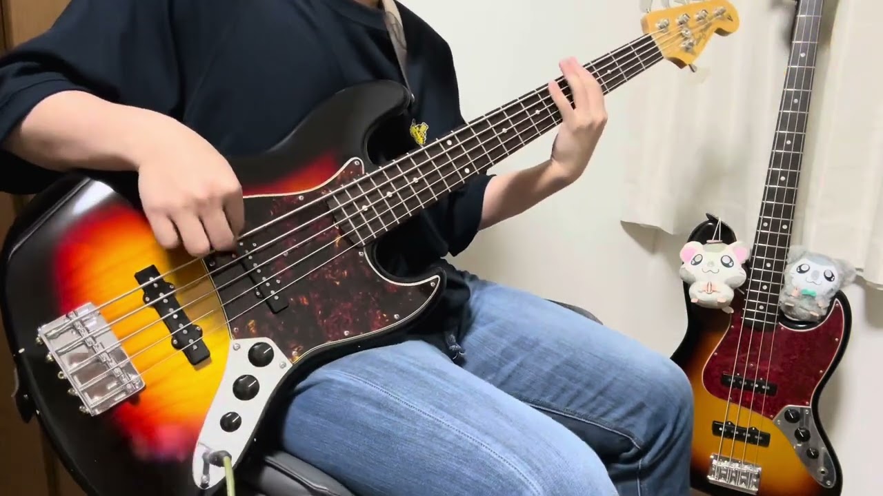 TAIDADA(ずっと真夜中でいいのに。)をベースで弾いてみた【BASS COVER】　※イヤホン推奨