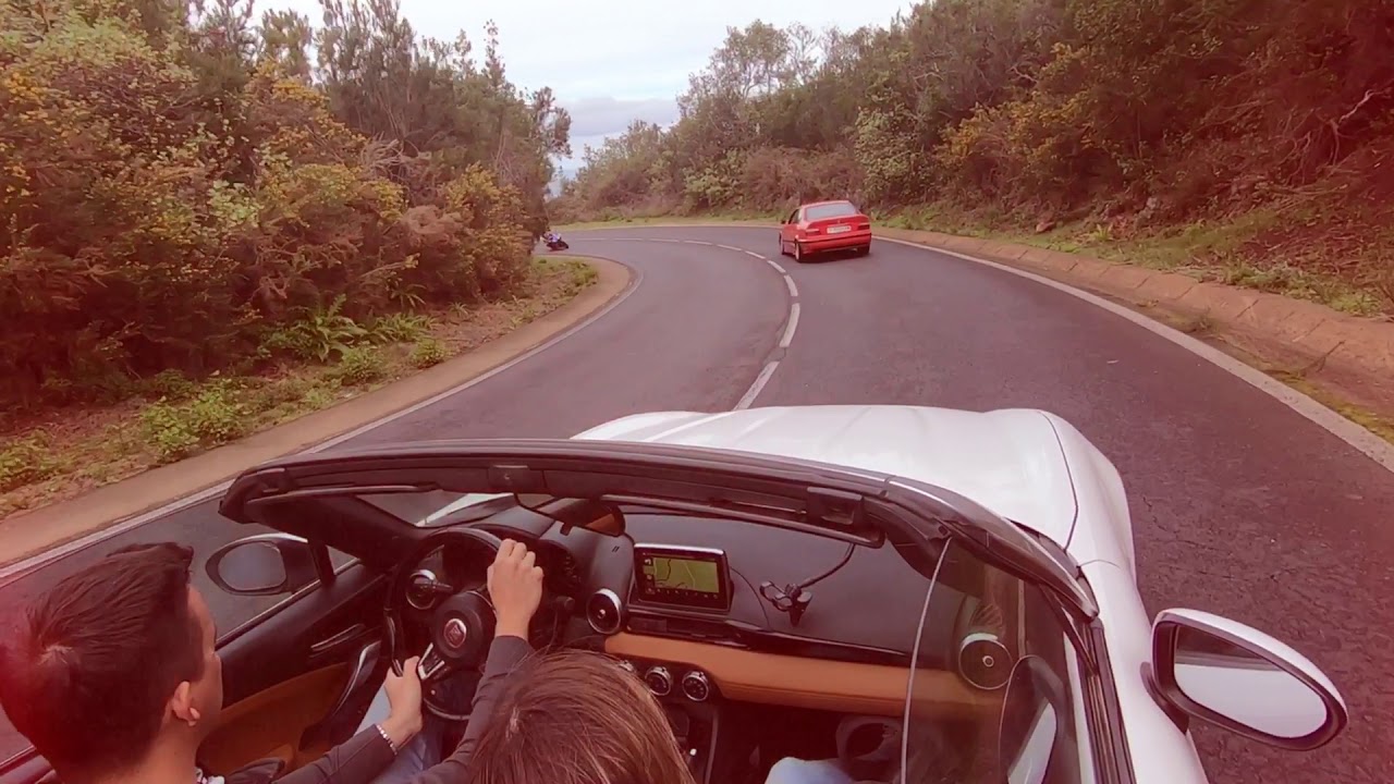 Roadster trip with Fiat 124spyder in Tenerife