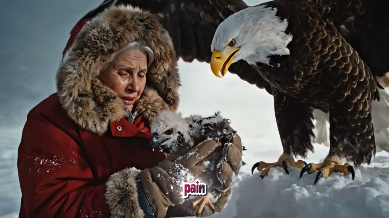 A Mother Eagle Begs for Help in the Frozen Night ❄️🦅 | Heartbreaking Rescue