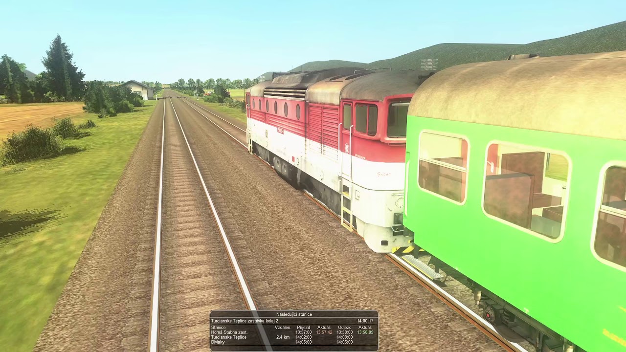 OpenRails - Os 7520 - Horná Štubňa -- Vrútky - ZSSK 754 069-3