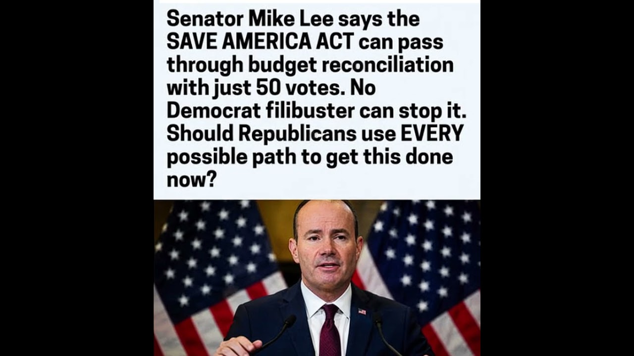 Debate continues over using budget reconciliation to advance the SAVE Act and Senate legislative