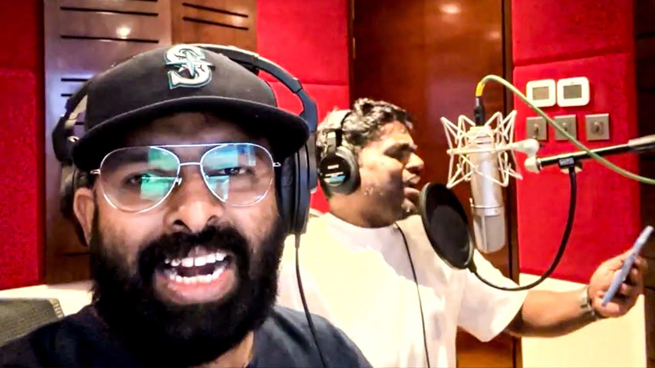Yuvan & Santhosh Narayanan's Fun Recording Session Of Thee Kuchi Song 😂- Jigarthanda Double X Movie