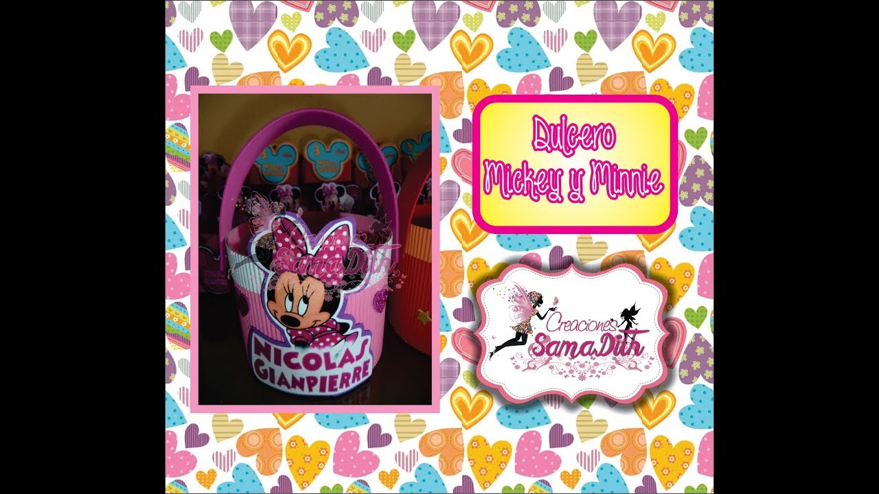 como hacer dulcero para sorpresas mickey y minnie